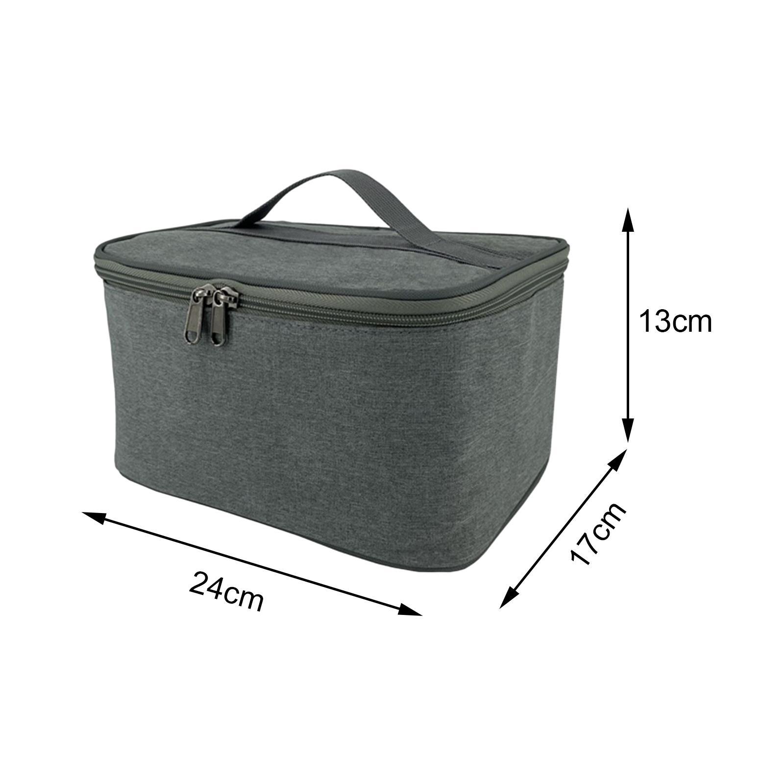 36x21cm Utensil Organizer Storage Bag Tote Tableware Carrier Brown