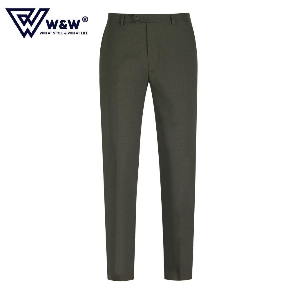 Quần Tây Nam W&amp;W Dáng Slim Fit Chất Vải Cao Cấp, Bền Màu, Mềm Mại, Thông Thoáng, Chuẩn Form Ngay Cả Khi Giặt Máy WLP12