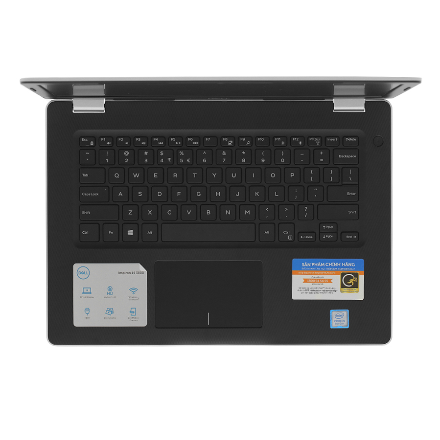 Laptop Dell Inspiron 3480 N4I5107W (Core i5-8265U/ 4GB DDR4 2666MHz/ 1TB 5400rpm/ 14 HD/ Win10) - Hàng Chính Hãng