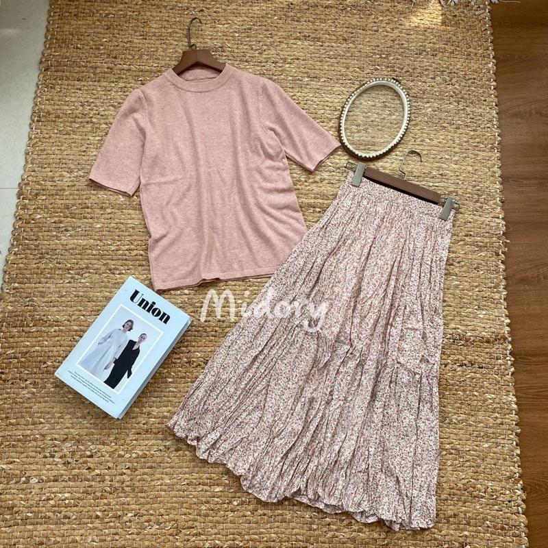 Chân váy hoa các màu