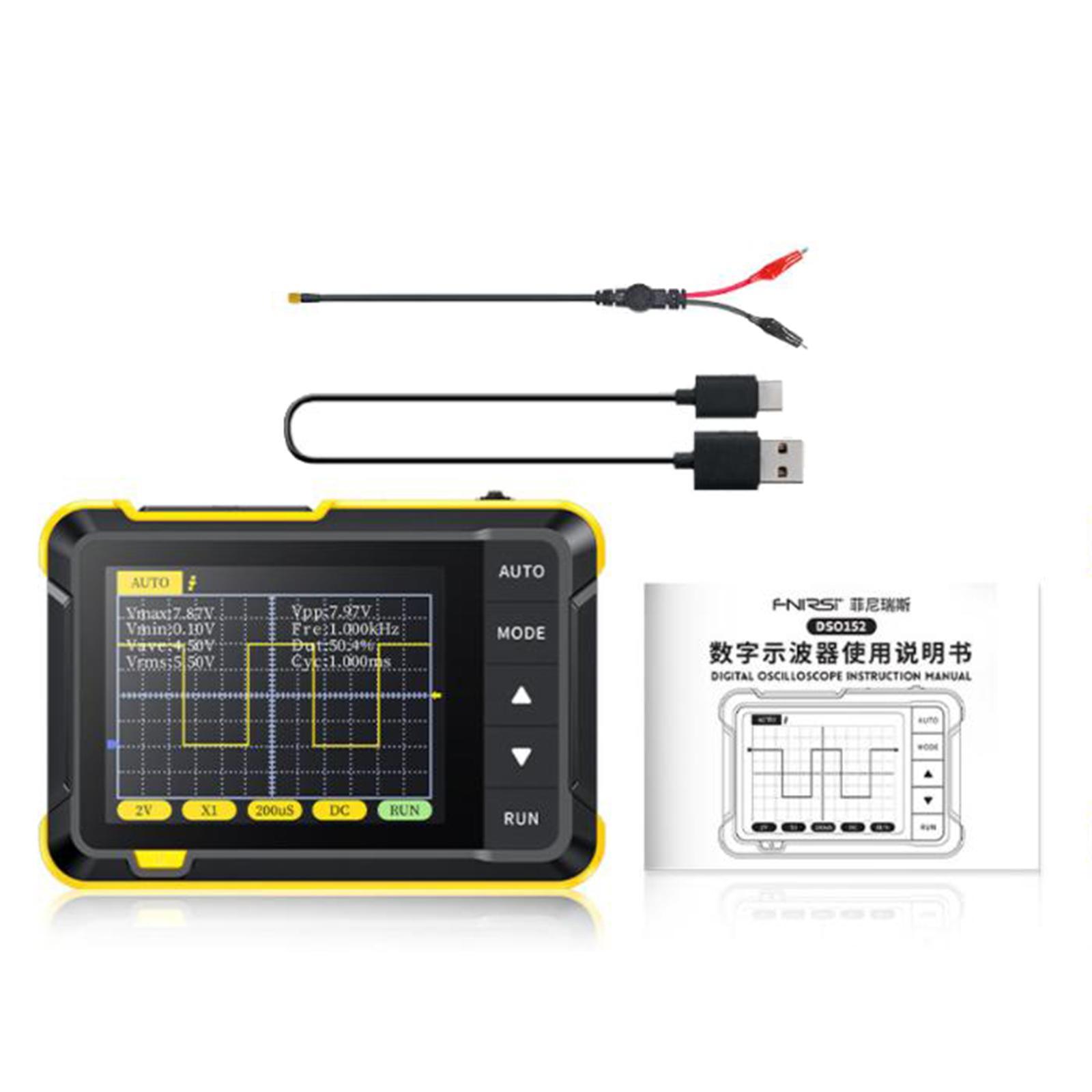 Handheld Digital Oscilloscope 200KHz 400V for Electronic Repair DIY Teaching