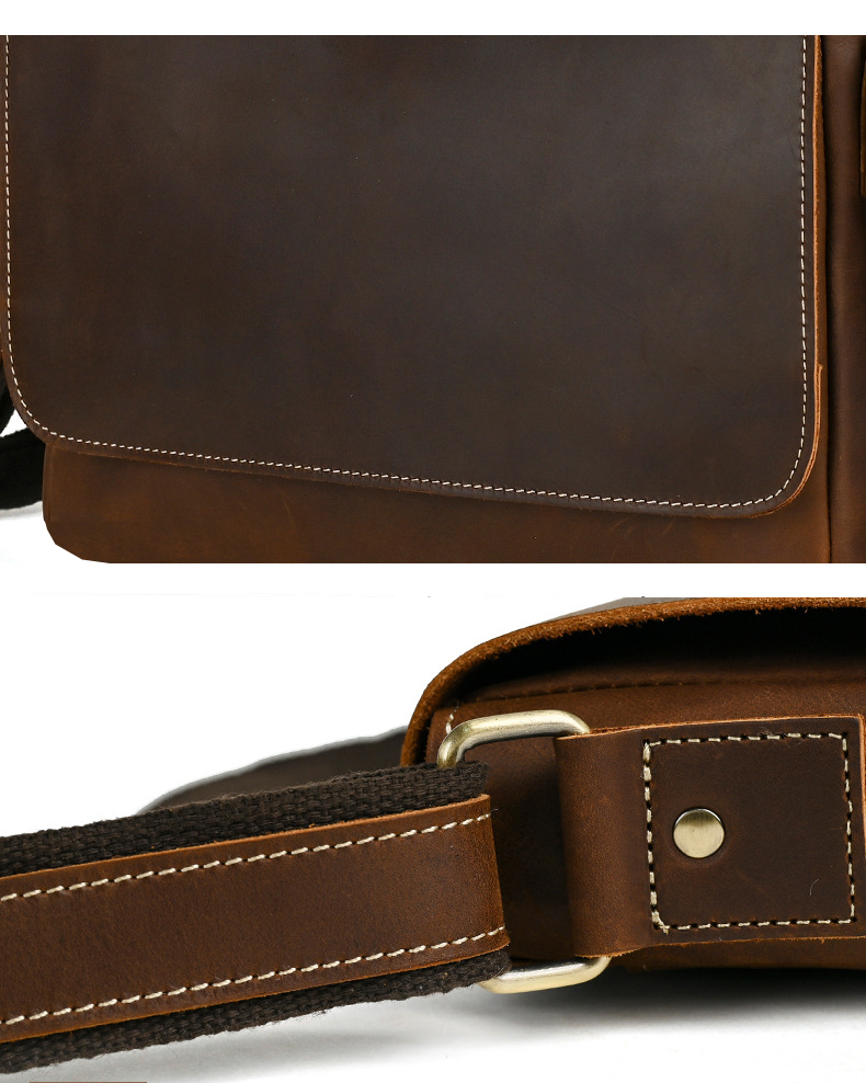 Túi đeo chéo nam DA BÒ  thật phong cách mới - DCN9460