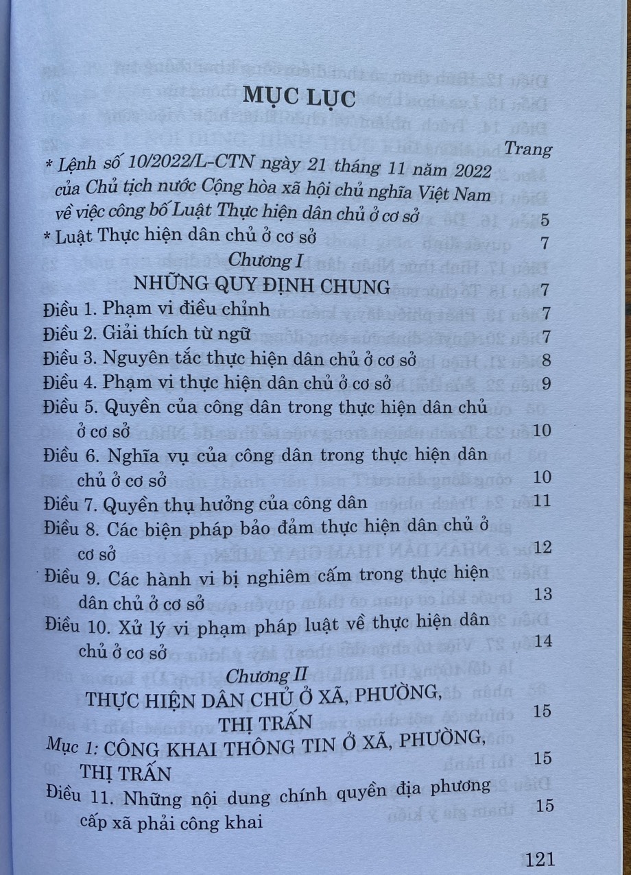 Luật thực hiện dân chủ ở cơ sở