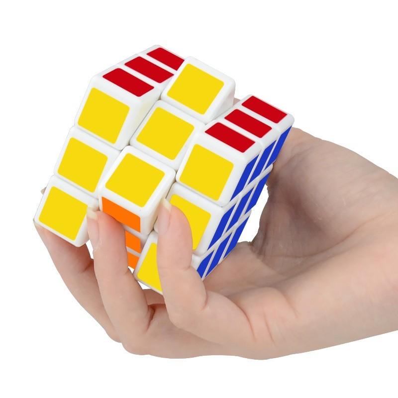 Rubik 3x3 cho bé tập chơi màu trắng loại rẻ