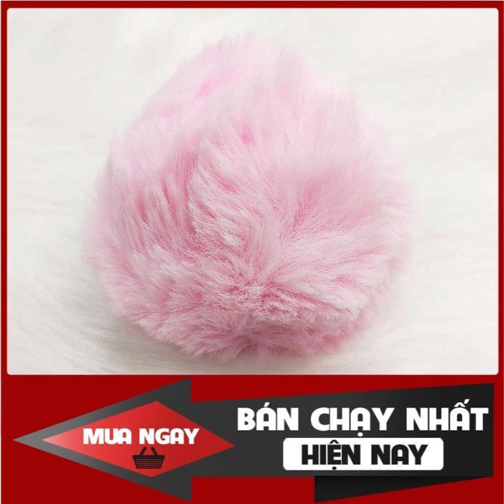 Cục bông ngắn dài trang trí nhiều màu sắc