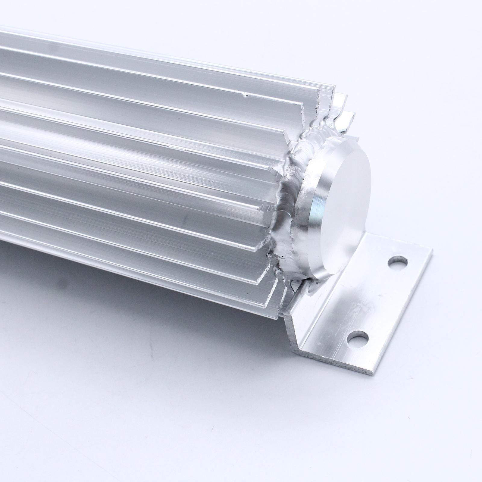 Transmission Oil Cooler Car Parts Dual-Hole Aluminum 12" Finned Universal