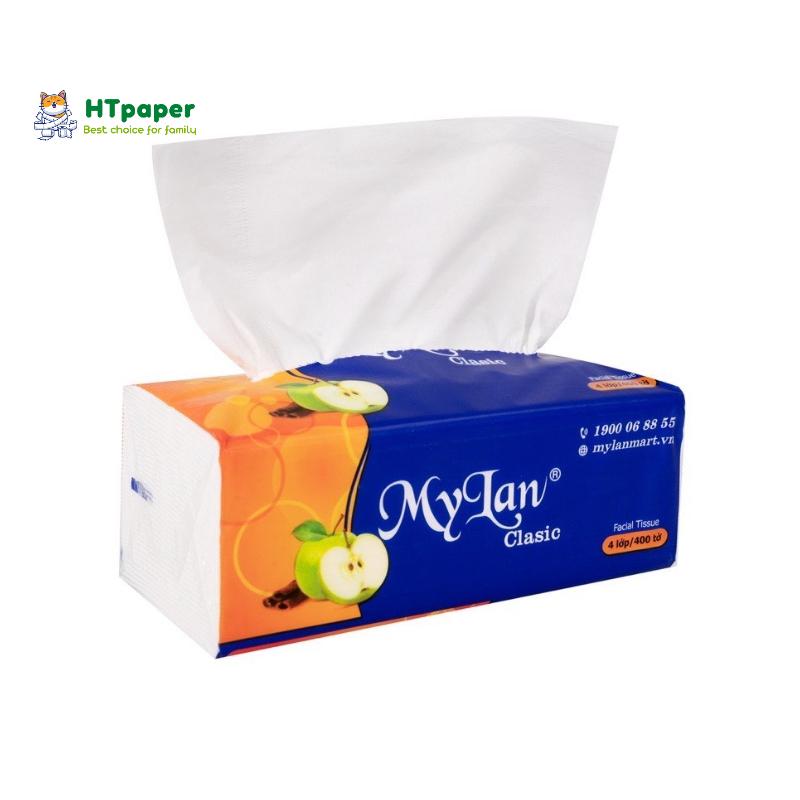 Giấy Ăn Rút, Khăn Giấy Rút Lụa Mylan Quả Táo Cao Cấp Siêu Dai và Mềm Mịn
