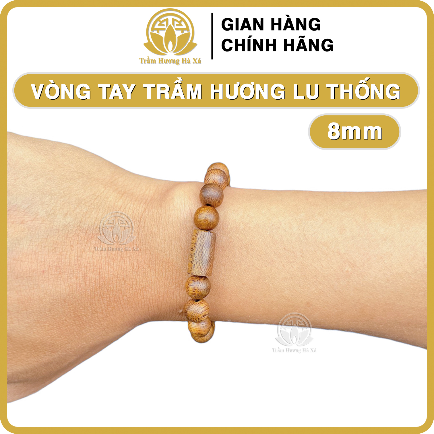 Hình ảnh Vòng tay phong thủy mix lu thống trầm hương HÀ XÁ vòng đeo tay cặp đôi nam nữ may mắn tài lộc