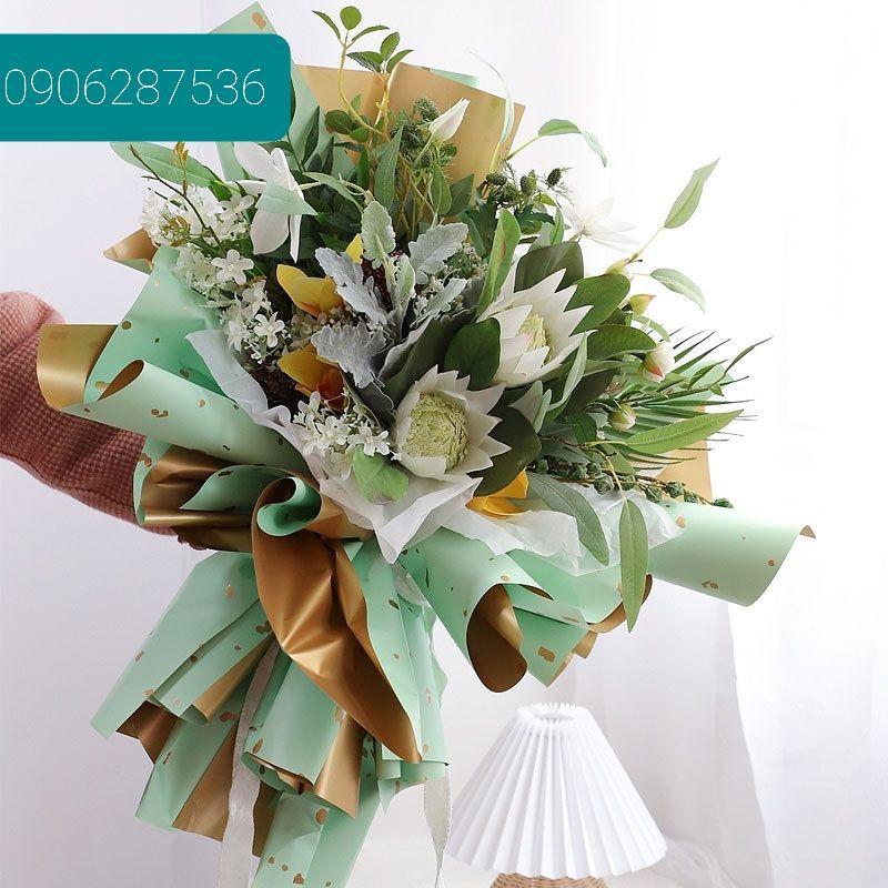 1 xấp 20 tờ giấy 2 mặt vàng đồng