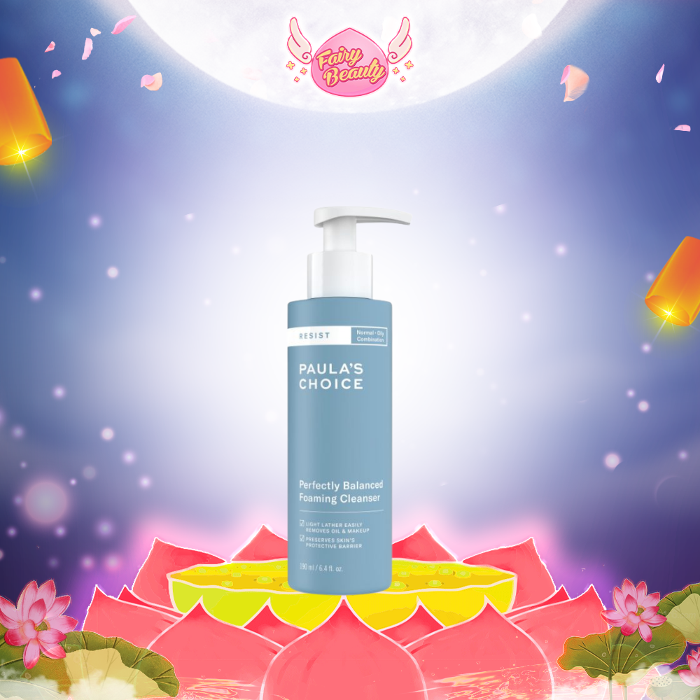 Sữa Rửa Mặt Cân Bằng Cho Da Dầu Lão Hóa Paula's Choice Resist Perfectly Balanced Foaming Cleanser