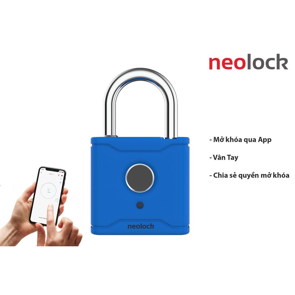 Ổ khóa càng cua vân tay cao cấp, mở khóa qua APP chống nước khóa xe, cửa cổng neolock POK60