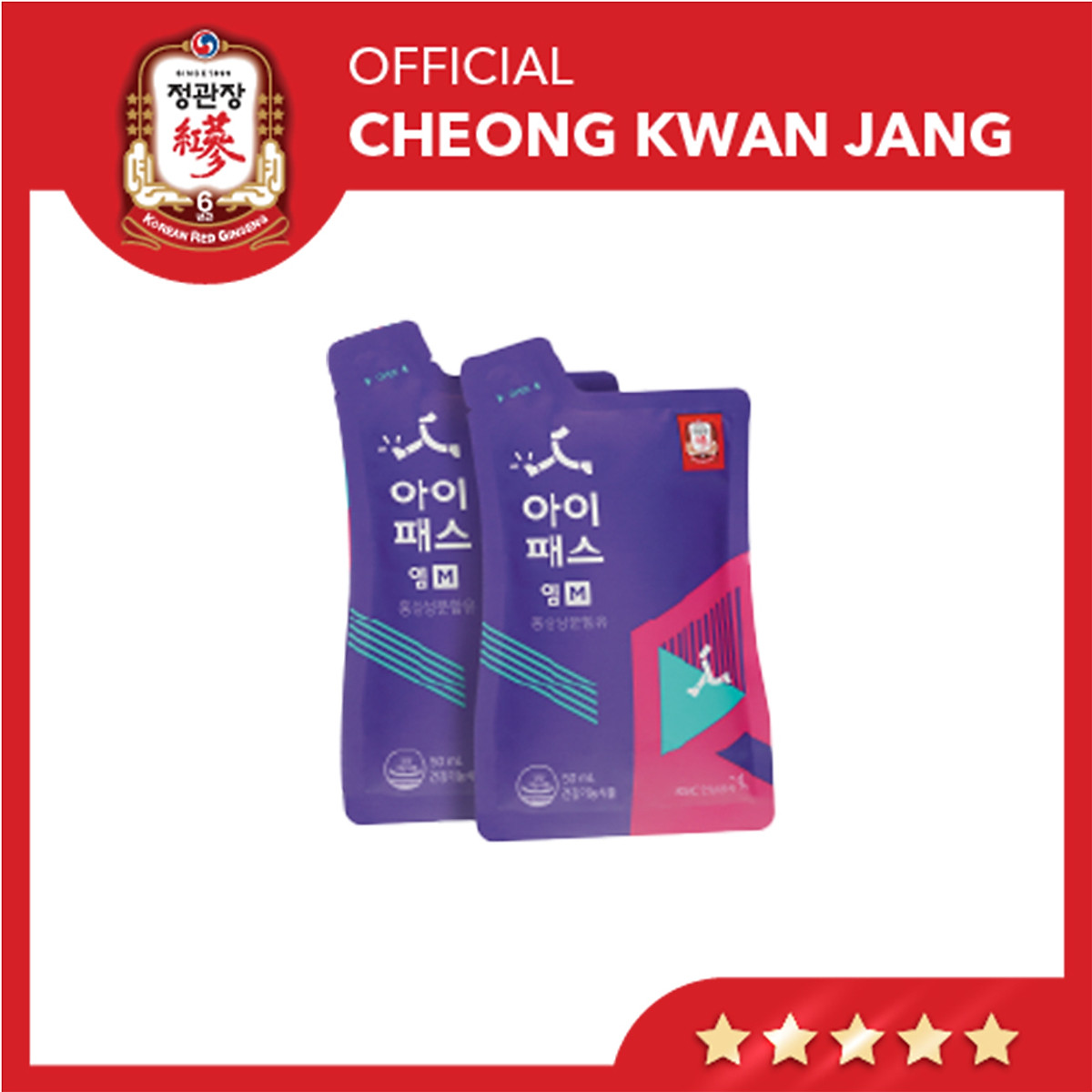 Nước Hồng Sâm Bổ Dưỡng Cho Trẻ 14-16 Tuổi KGC Cheong Kwan Jang IPASS M (50ml x 30 gói)