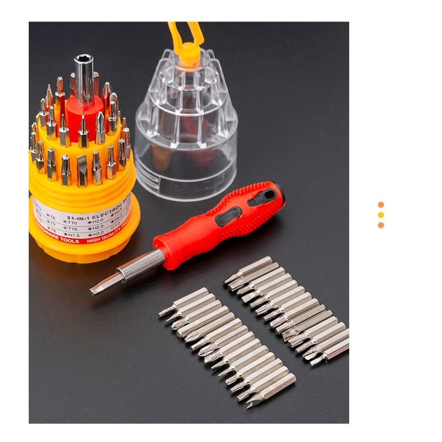 BỘ TUA VÍT TRÒN 31 ĐẦU ĐA NĂNG TIỆN LỢI - 31 IN 1 ĐẦU THAY TẾ NHỎ GỌN - JL - HÀNG CHÍNH HÃNG