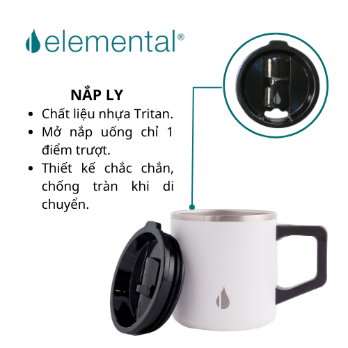 [Thương hiệu Mỹ_Hàng chính hãng] Cốc giữ nhiệt Elemental Summit 360ml, giữ nhiệt vượt trội, an toàn sức khỏe, giá tốt