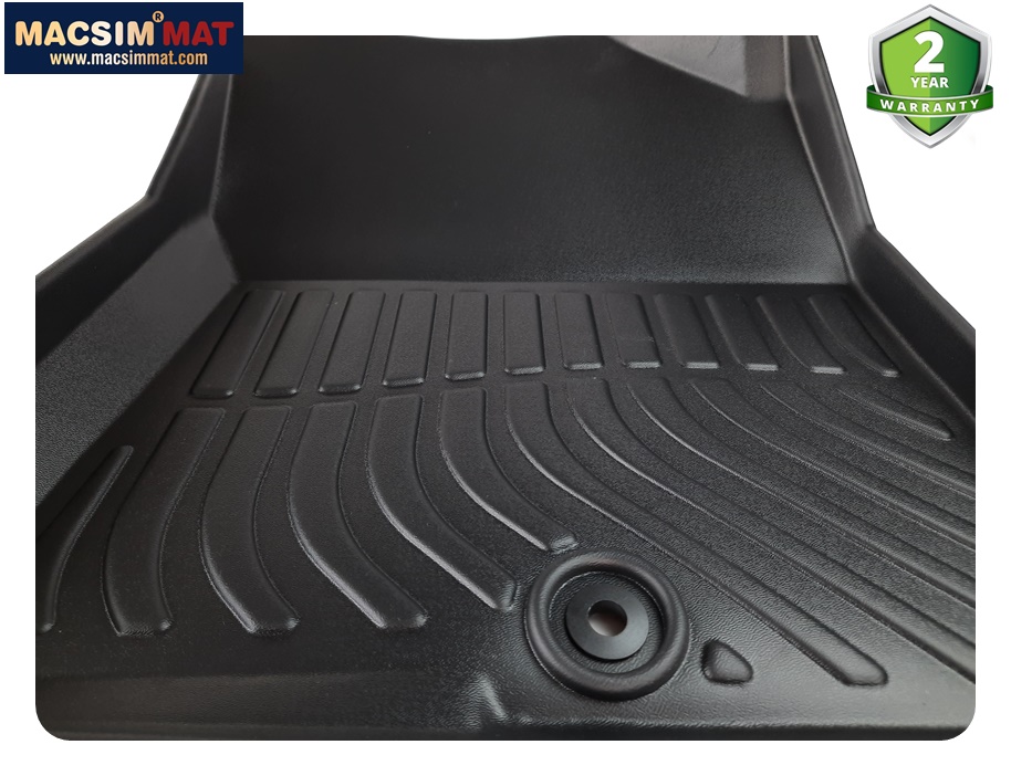 Thảm lót sàn xe ô tô dành cho Kia Sorento 2021- Nhãn hiệu Macsim chất liệu nhựa TPV cao cấp màu đen