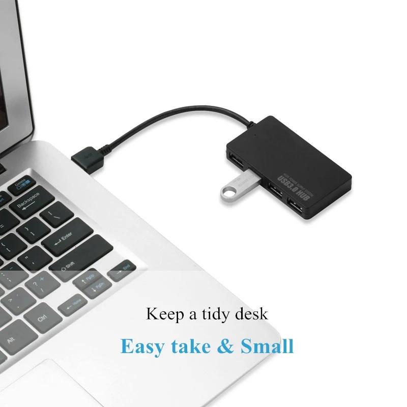 Hub USB 3.0 Cho Laptop Máy Tính Tốc Độ Cao USB 3.0 Bên Ngoài 4 Cổng Adapter Bộ Chia USB Mở Rộng Máy Tính phụ Kiện