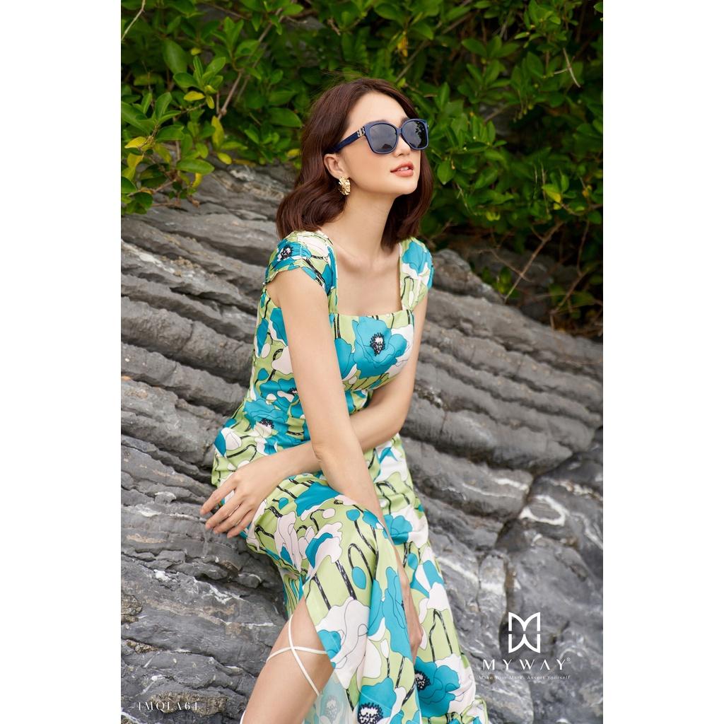 Bộ Jumsuit Lụa MY WAY In Họa Tiết Sang Trọng 1MQLA64