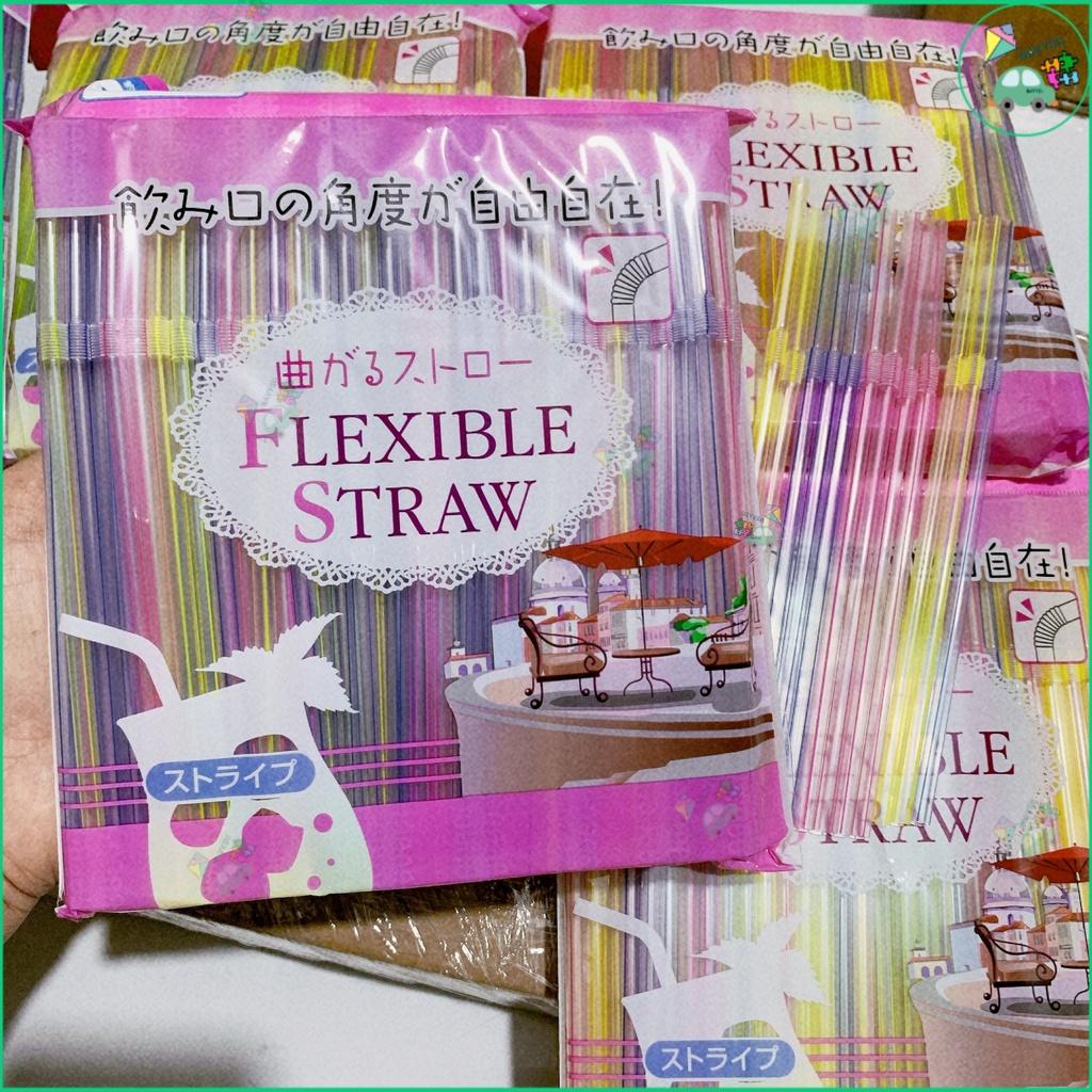 Ống hút Flexible Straw Nhật Bản - Gói 150 ống