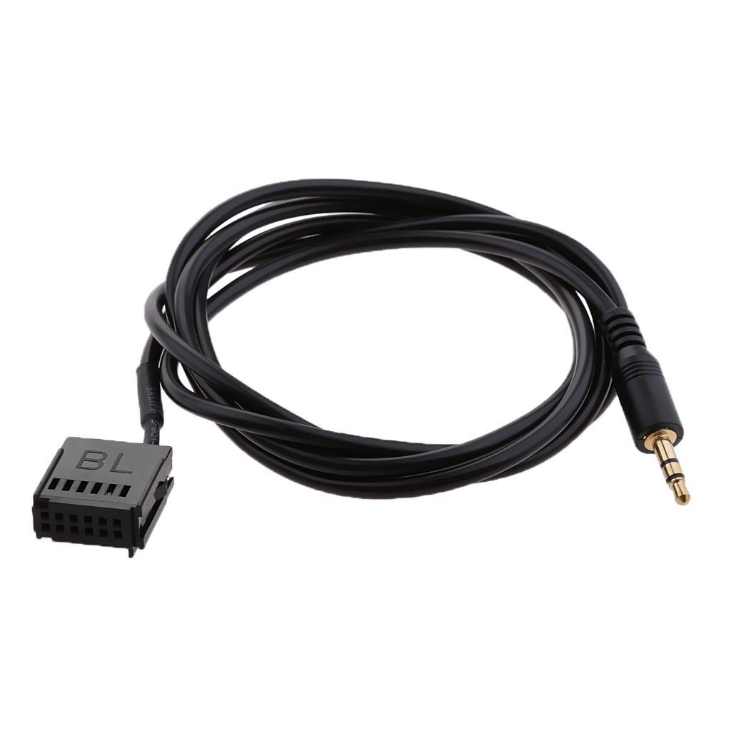 Car 3.5mm Male AUX Audio Radio Interface Adapter Cable for Focus