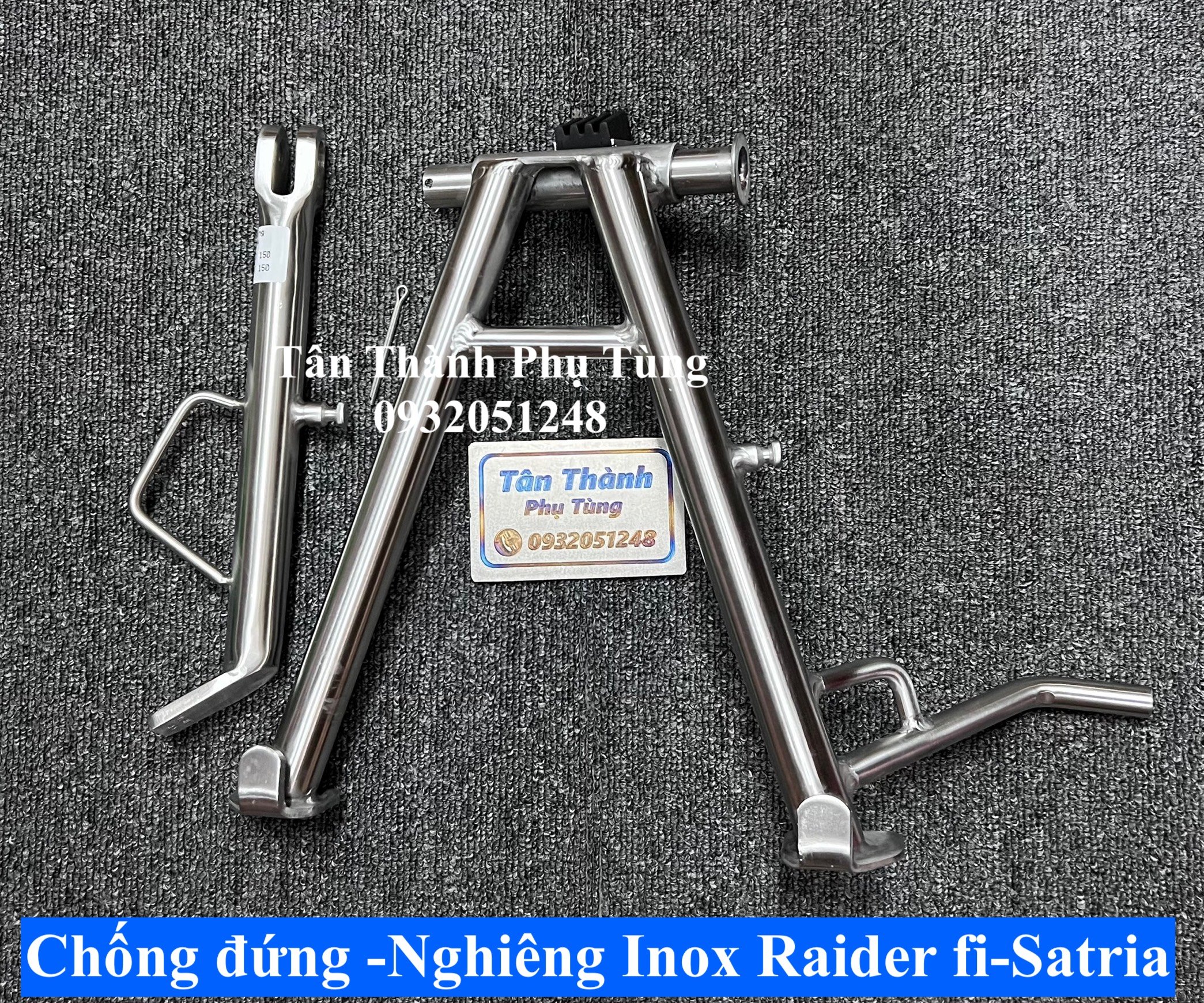 Chống Đứng Nghiêng Inox 304 dành cho Raider Fi, Satria