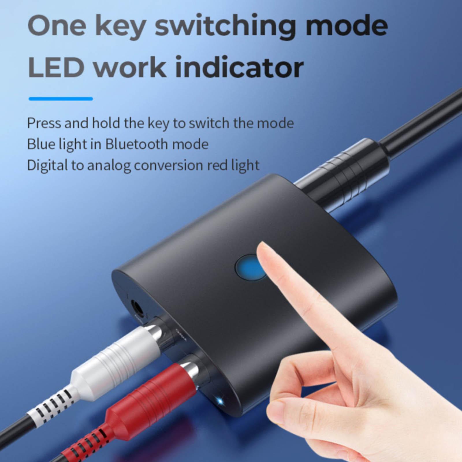Bluetooth 5.1 Receiver Digital to Analog Audio Adapter Light Weight