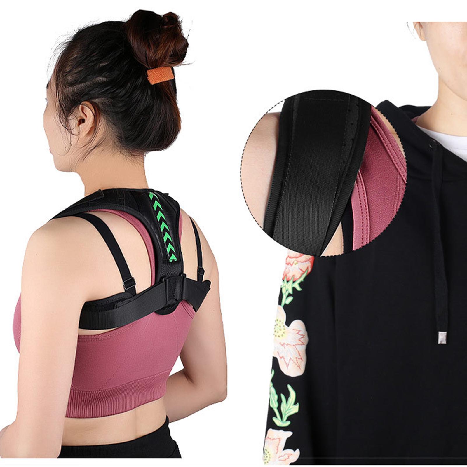 Back Orthopedic Straps Posture Corrector for Men and Women Fully Adjustable Spinal Brace Comfortable and Effective Upper Back Brace for Neck Shoulder Pain Relieve