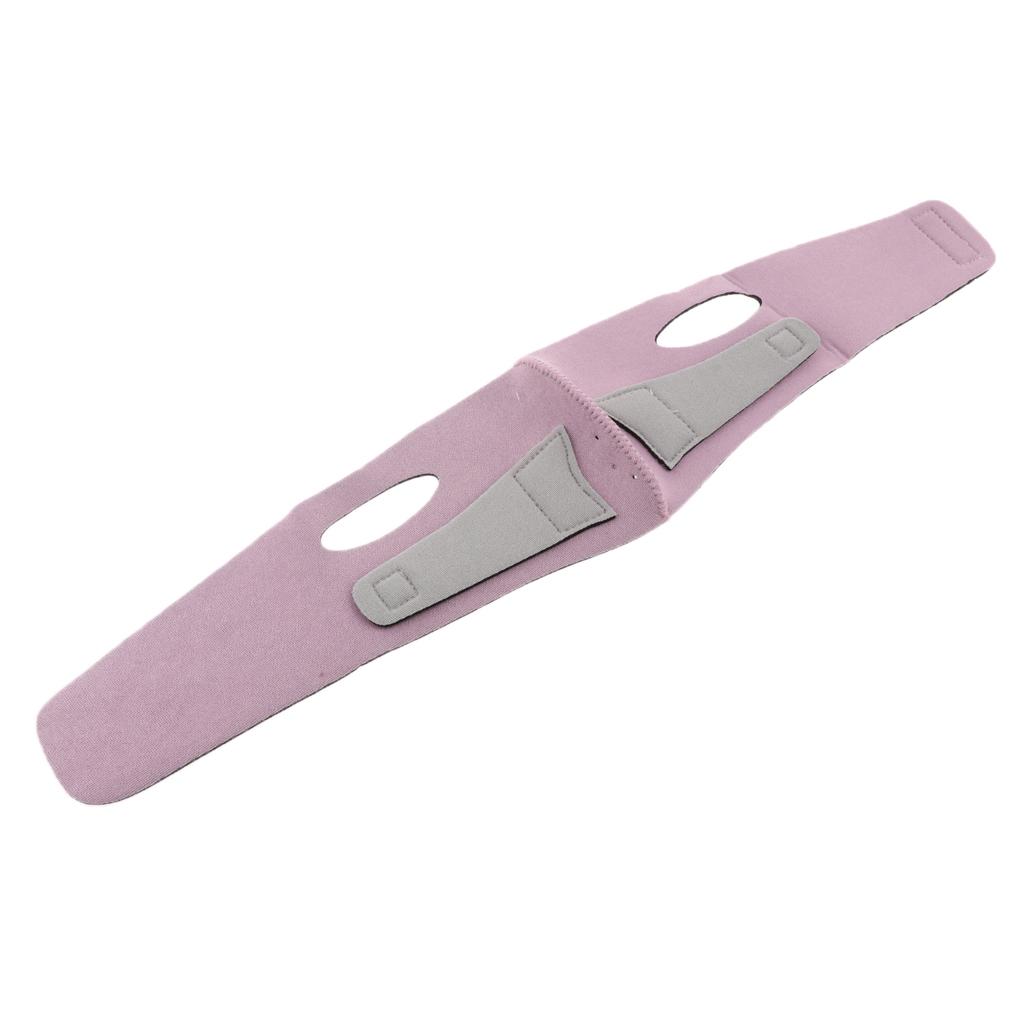 Double Chin Cheek Shaper Strap Belt V Line Face Neck Lifting Band Firming Tool - Pink/Orange