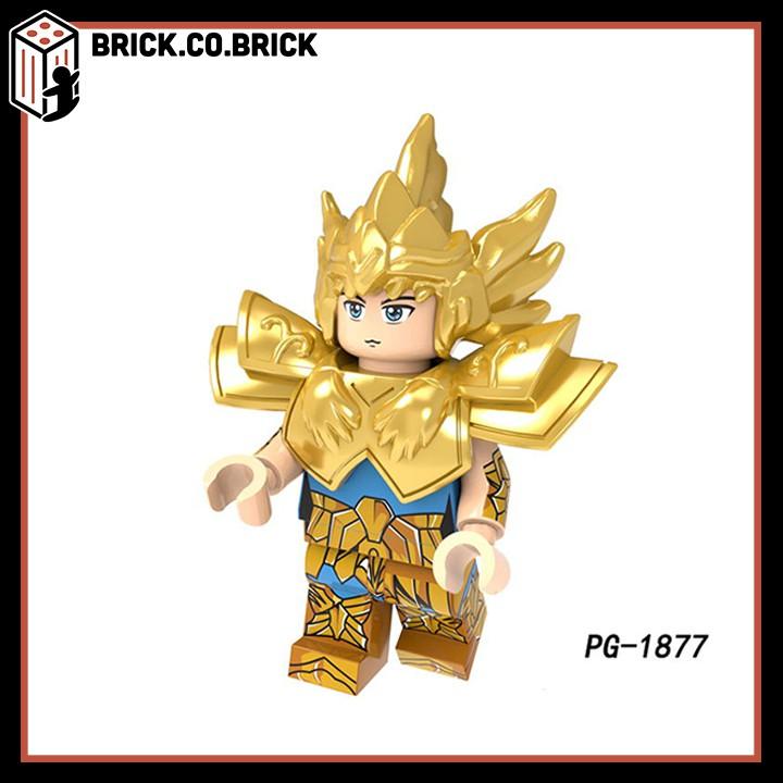 Đồ Chơi Lắp Ráp Đặc Biệt Gold Saint Seya Giáp Vàng Mạ bóng 12 Cung Hoàng Đạo minifig PG8213