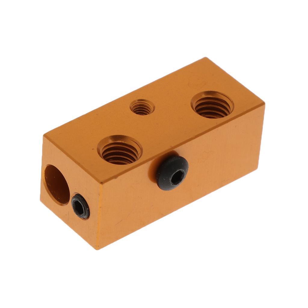 Aluminum Heating Hot Block Heater Assembly for 3D Printer Extruder