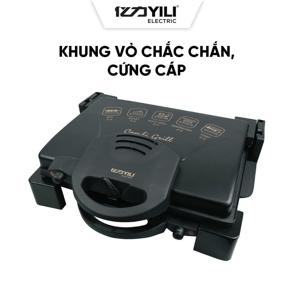 Máy Kẹp Nướng Bánh Mỳ YiLi Y2688 - Hàng Chính Hãng