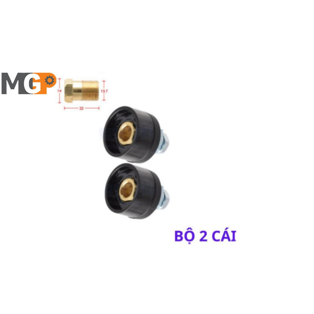 Bộ 2 Cọc Hàn Cái 10-25 Dùng Cho Máy Hàn Điện Tử Dùng Cho Các Loại Máy 200a,250a
