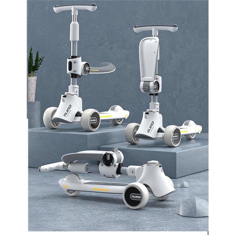 Xe Scooter cho bé sử dụng từ 1 - 14 tuổi gấp gọn tiện lợi chịu lực 100kg