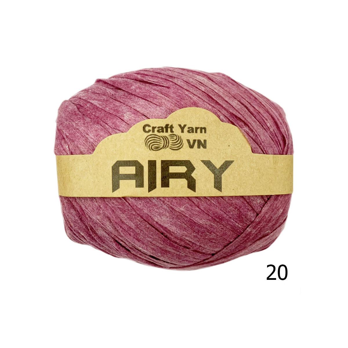 Sợi cọ giấy AIRY 45g mềm tơi, siêu nhẹ chuyên móc túi xách, mũ nón