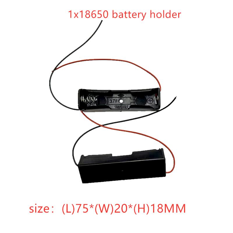 50 CHIẾC 1*Hộp Pin 18650 Giá đỡ 18650 Dòng Pin 18650 Có Dây Dẫn Dòng 3.7V Kết Nối Song Song Tự Làm Màu Sắc: 1x18650 50 CHIẾC