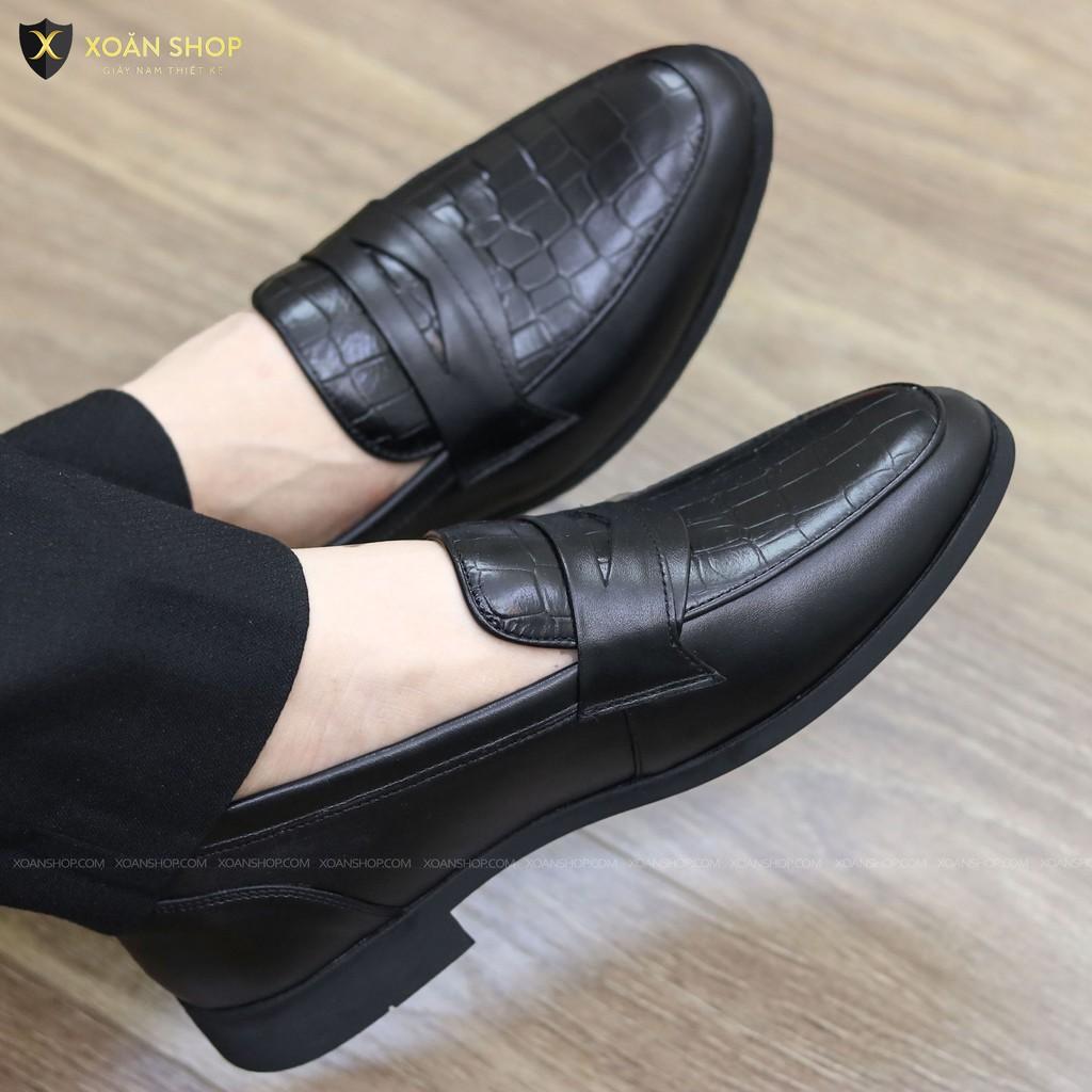 Giày lười DA BÒ MỀM 100% ĐẾ CAO SU NON ĐÚC_MÃ g046