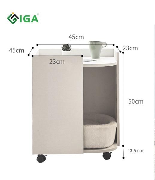 Nhà cho Cat kết hợp để đồ có bánh xe Mặt Phủ Melamine Chống Xước - GP194