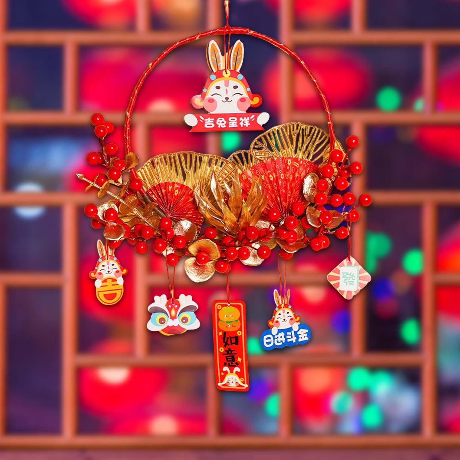 New Year Decoration DIY Material Kit Hanging Ornament for Home Bedroom Decor