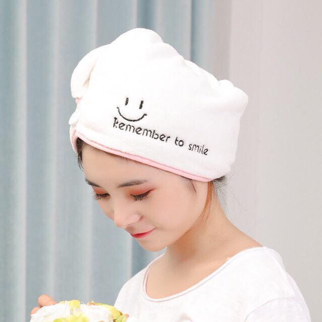 Khăn ủ Tóc, Khăn bông quấn đầu làm khô tóc siêu tốc My Love, turban quấn ủ tóc cho mẹ và bé