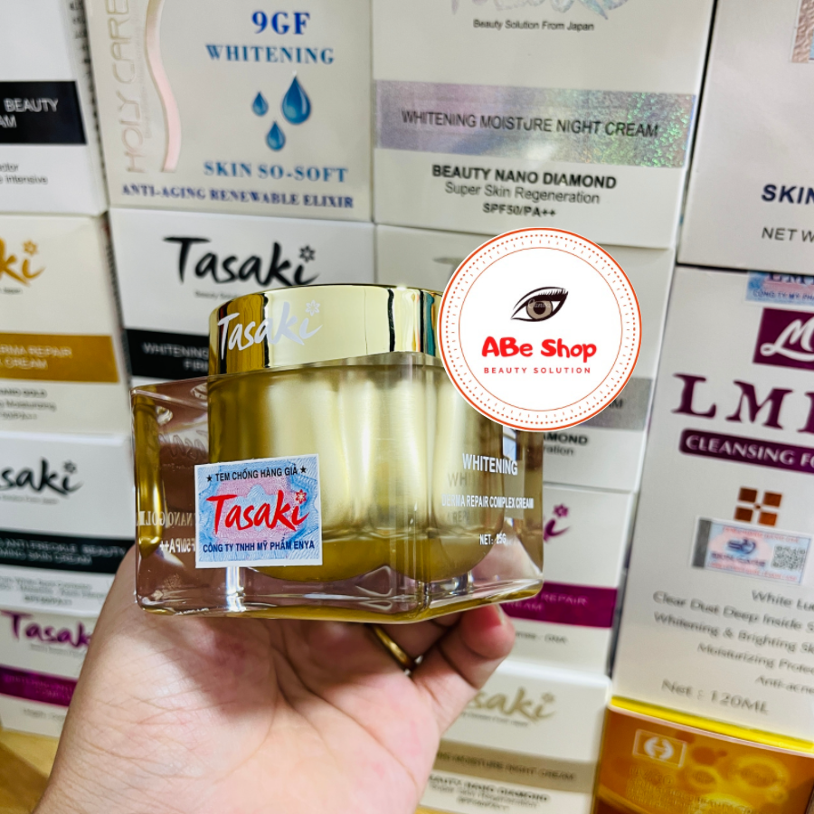 KEM TASAKI VÀNG - TRẮNG DA - NGỪA LÃO HÓA - PHỤC HỒI DA - WHITENING DERMA REPAIR COMPLEX CREAM 25G - BEAUTY NANO GOLD