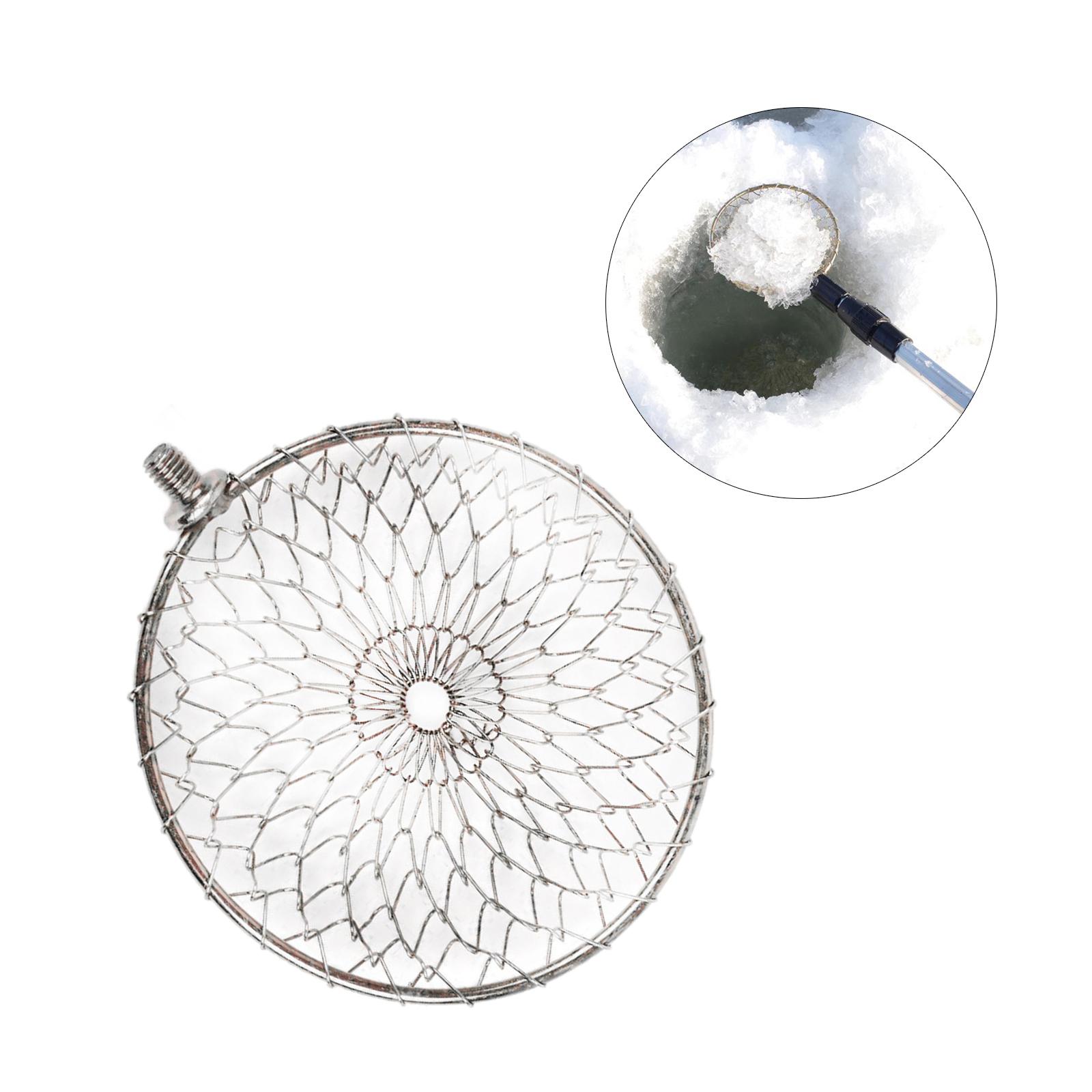 Stainless Steel/Iron Round Frame Fishing Landing Net Head 10/13cm fit Universal Pole Handle Carp Coarse Sea Fishing Tackle Accessories