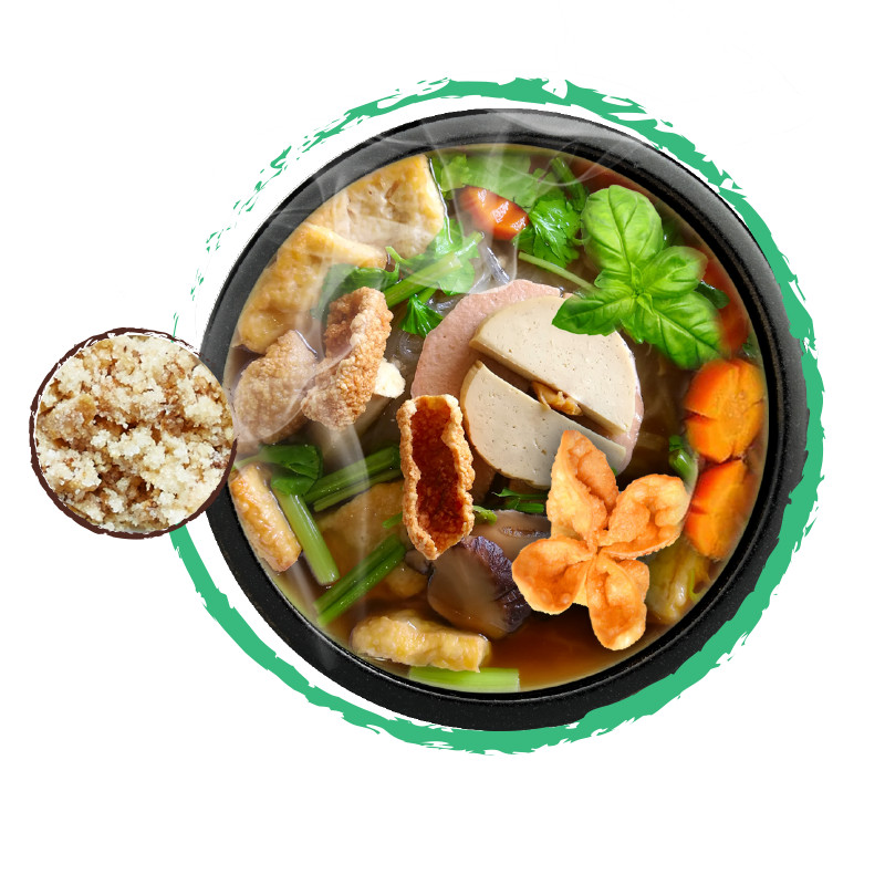 Cốt súp cô đặc - Món Hủ Tiếu Chay Hoàn Chỉnh - Gia vị nấu hủ tiếu chay tiện lợi - Hũ 200gr - Tiêu chuẩn FDA, không bột ngọt, không chất bảo quản, tốt cho sức khỏe - Sản phẩm số 1 tại Mỹ