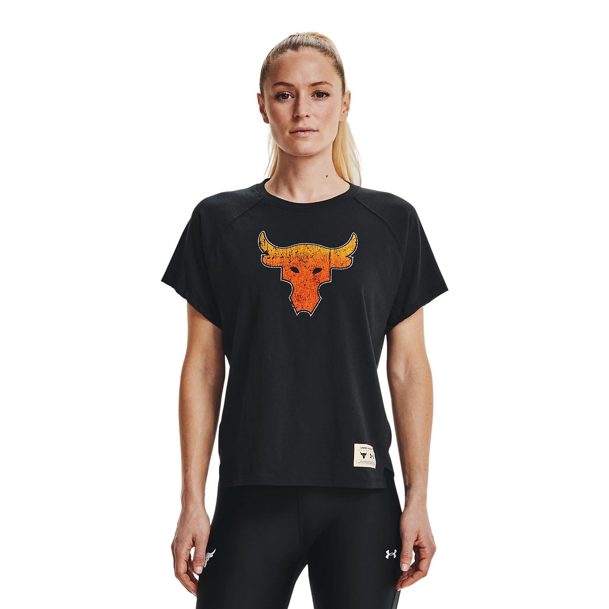 Áo thun tay ngắn thể thao nữ Under Armour Project Rock Bull - 1361063-001