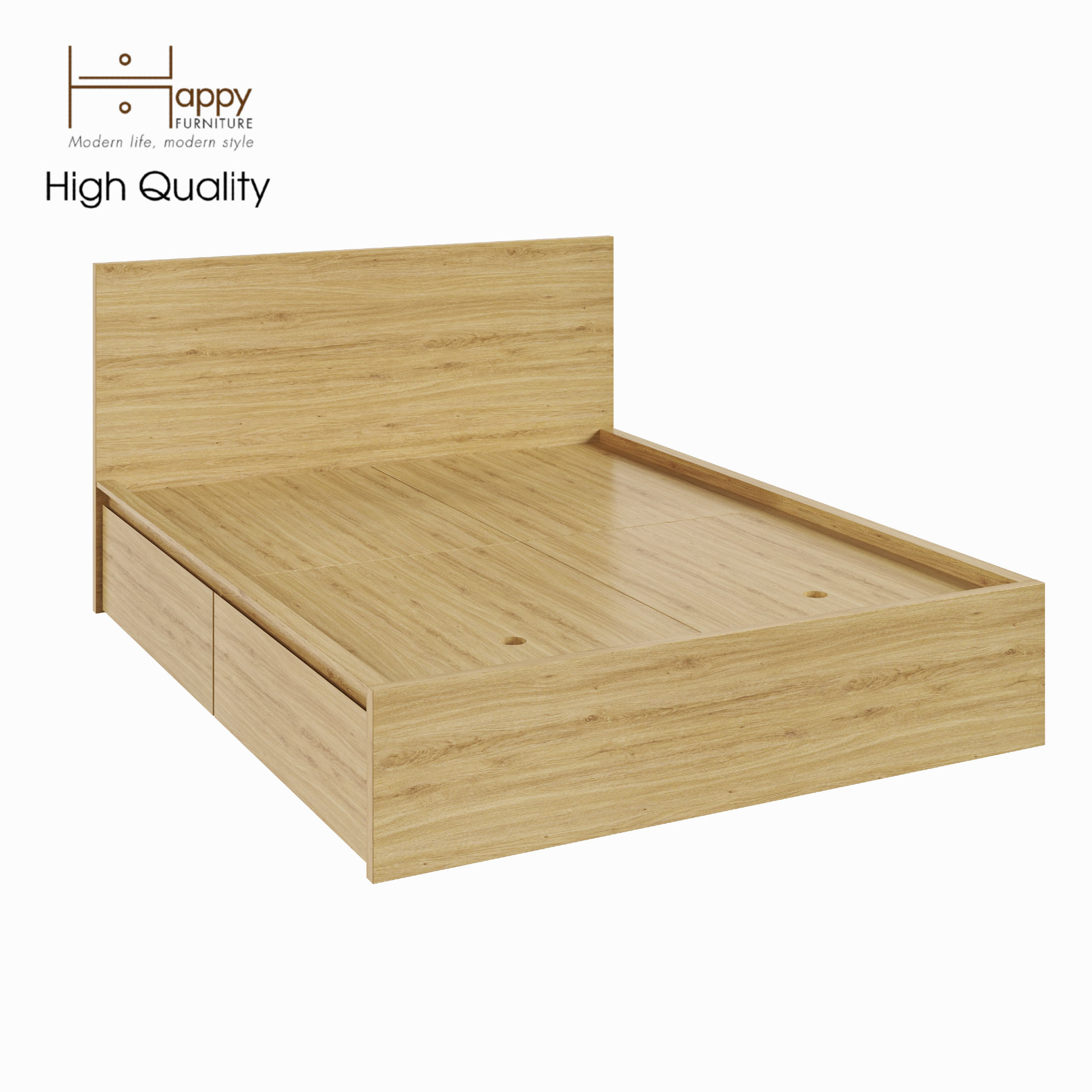 [Happy Home Furniture] DOOBIE, Giường ngủ - 2 hộc tủ kéo ( chống ẩm cao cấp ), GNG_001 , GNG_002 , GNG_003 , GNG_004