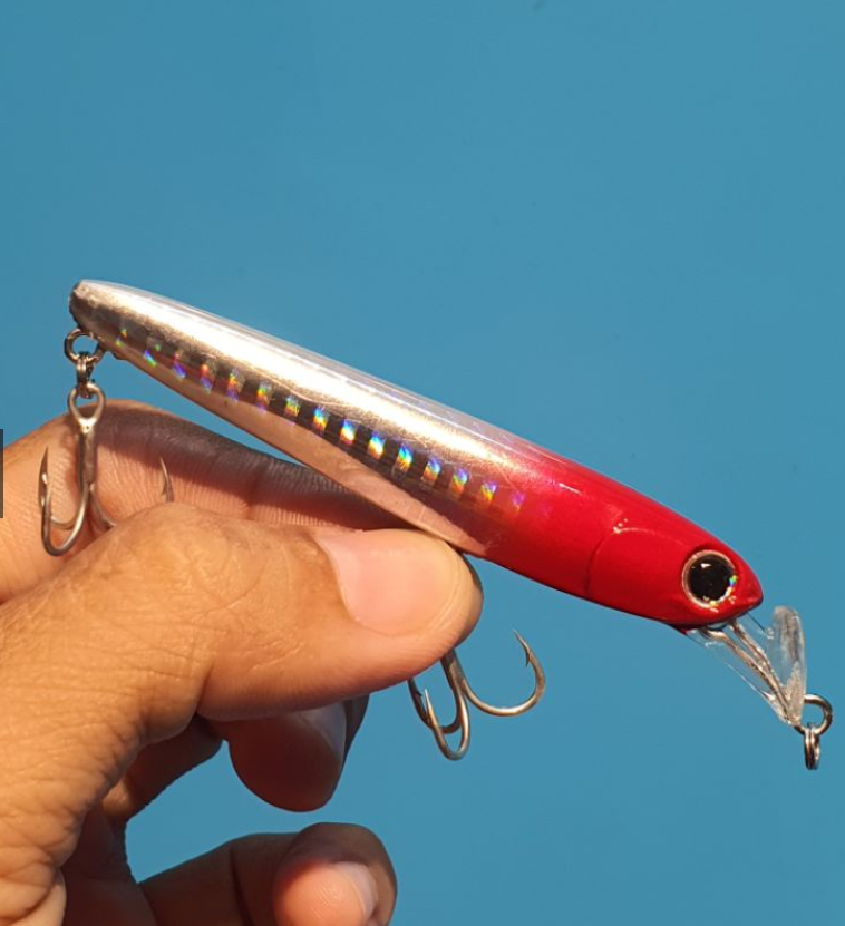 Sinking minnow 75 / Mồi giả cá nhựa câu cá chẽm,nhồng, hồng, mú Mồi giả câu cá chẽm,nhồng, hồng, mú