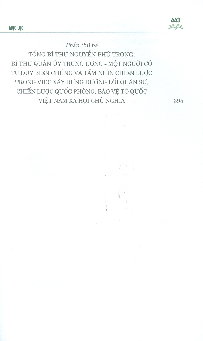 MỘT SỐ VẤN ĐỀ VỀ ĐƯỜNG LỐI QUÂN SỰ, CHIẾN LƯỢC QUỐC PHÒNG TRONG SỰ NGHIỆP XÂY DỰNG VÀ BẢO VỆ TỔ QUỐC VIỆT NAM XÃ HỘI CHỦ NGHĨA THỜI KỲ MỚI – Nguyễn Phú Trọng - NXB Chính Trị Quốc Gia Sự Thật.