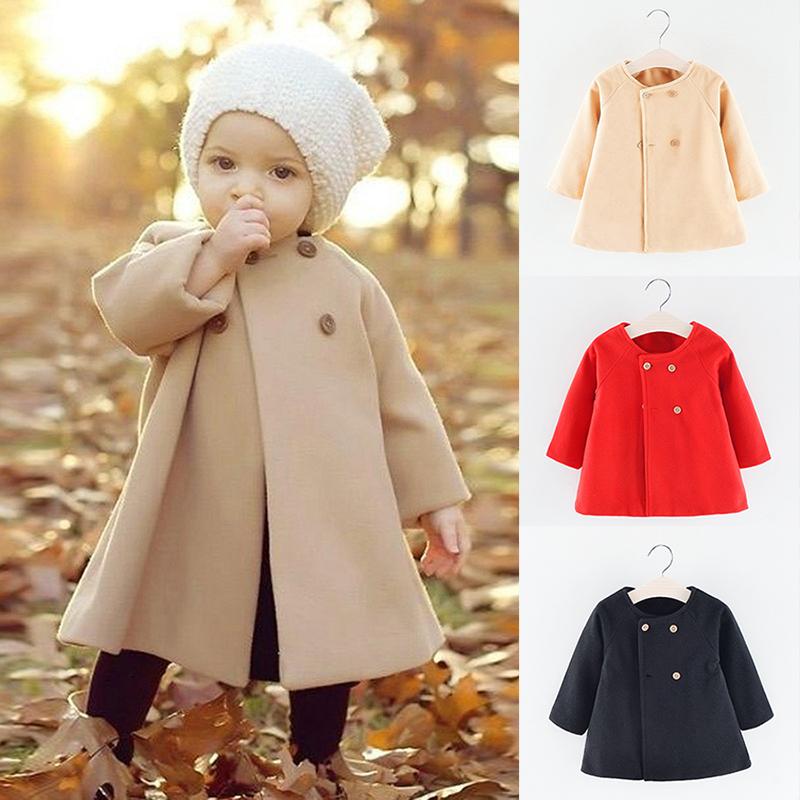 0-4 Năm Quần Áo Bé Gái Thời Trang Hàn Quốc Màu Nút Áo Khoác Bé Gái Thu Xuân Dài Cardigan Bé Tập Đi áo Khoác Trẻ Em