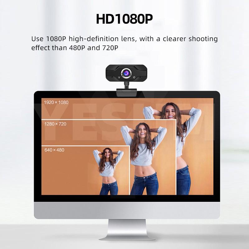 Webcam HD 1080P 4K tiện lợi dành cho máy tính