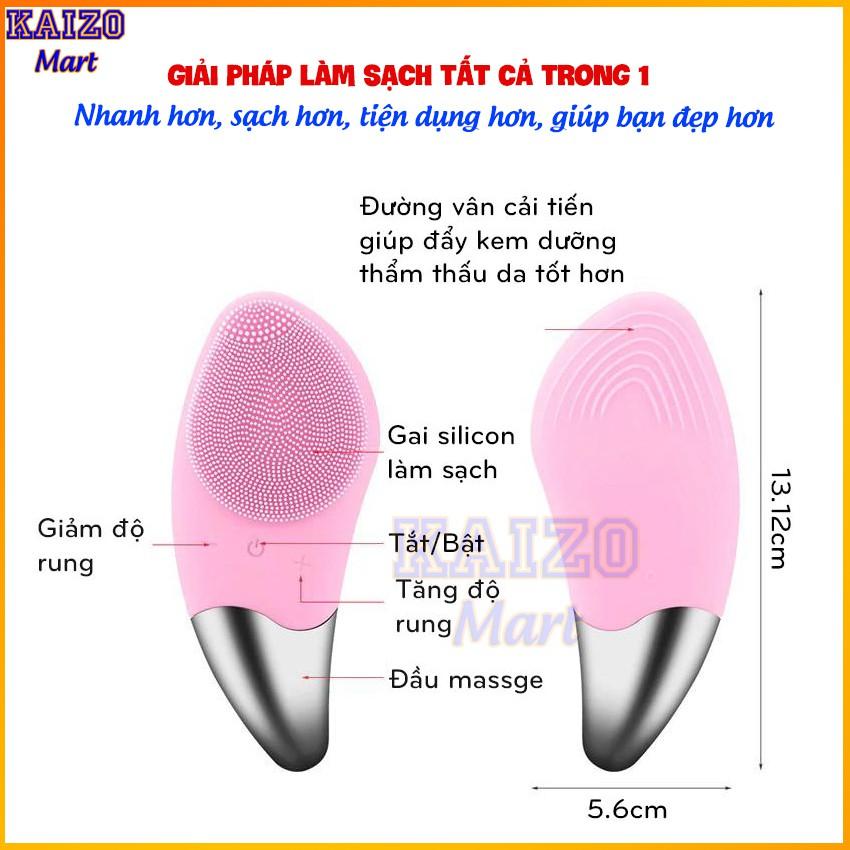 Máy rửa mặt Kaizo Mart công nghệ mới TẶNG QUẤN ĐẦU - BH 06 THÁNG – Rửa mặt – Massage nâng cơ hiệu quả