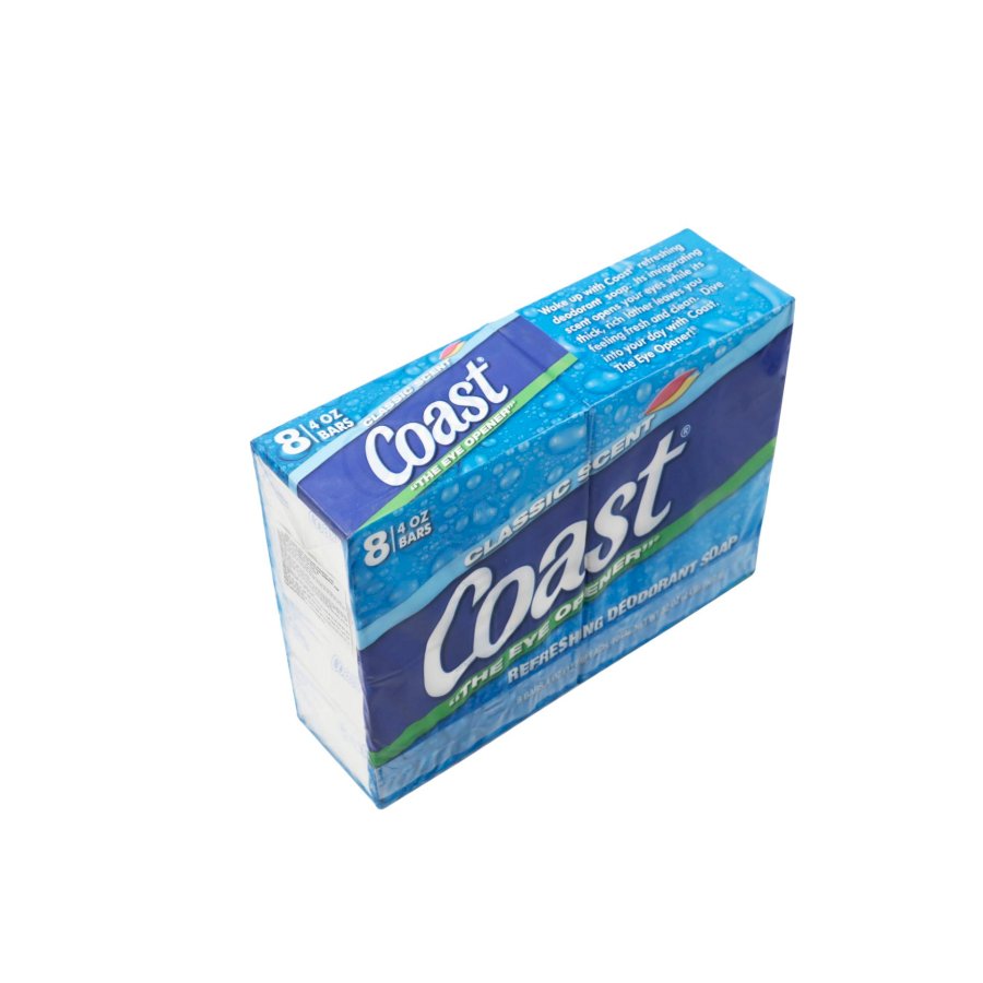 Xà phòng Coast Classic Scent Refreshing Deodorant Soap lốc 8 x113g - Nhập khẩu Mỹ