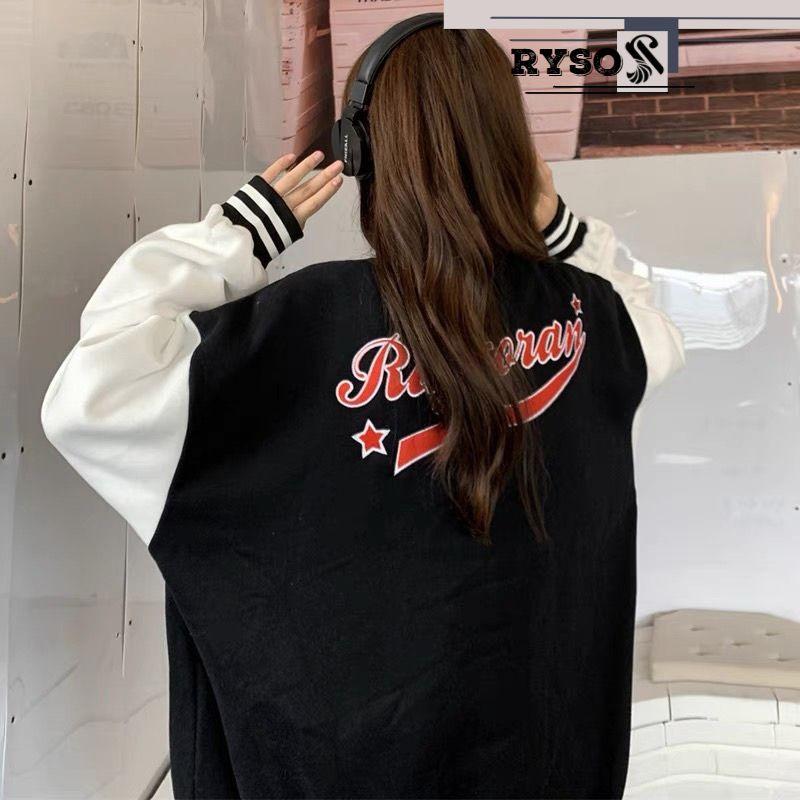 Áo Khoác Nỉ Bông 1 Lớp Hoodie Unisex Nam Nữ Có Mũ Tay Phối Màu R hàng cao cấp Áo khoác nỉ nam nữ in chữ form rộng thoải mái màu sắc trẻ trung